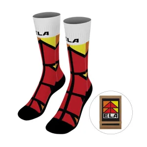 18" Dye Sublimated Socks With Trifold Packaging (Q500811)