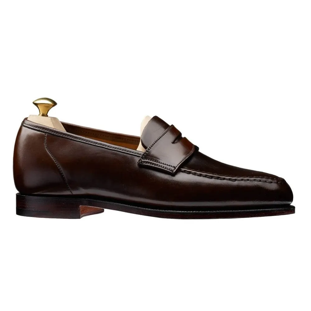 6CM/2.36 Inches CMR CHAMARIPA CMR CHAMARIPA Men's Dark Brown Cordovan Penny Loafers