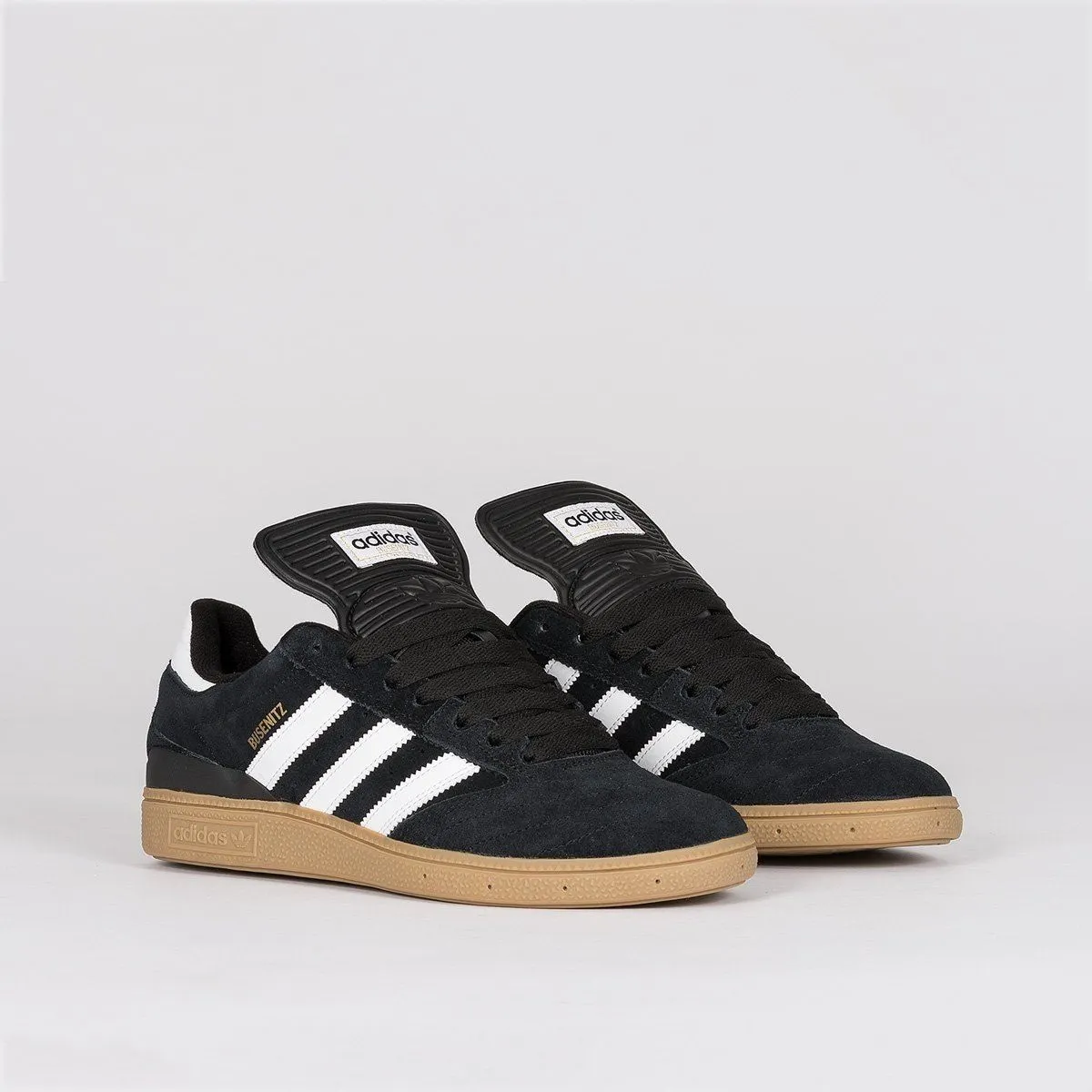 adidas Busenitz Pro Shoes - Black 1/Running White Footwear/Metallic Gold