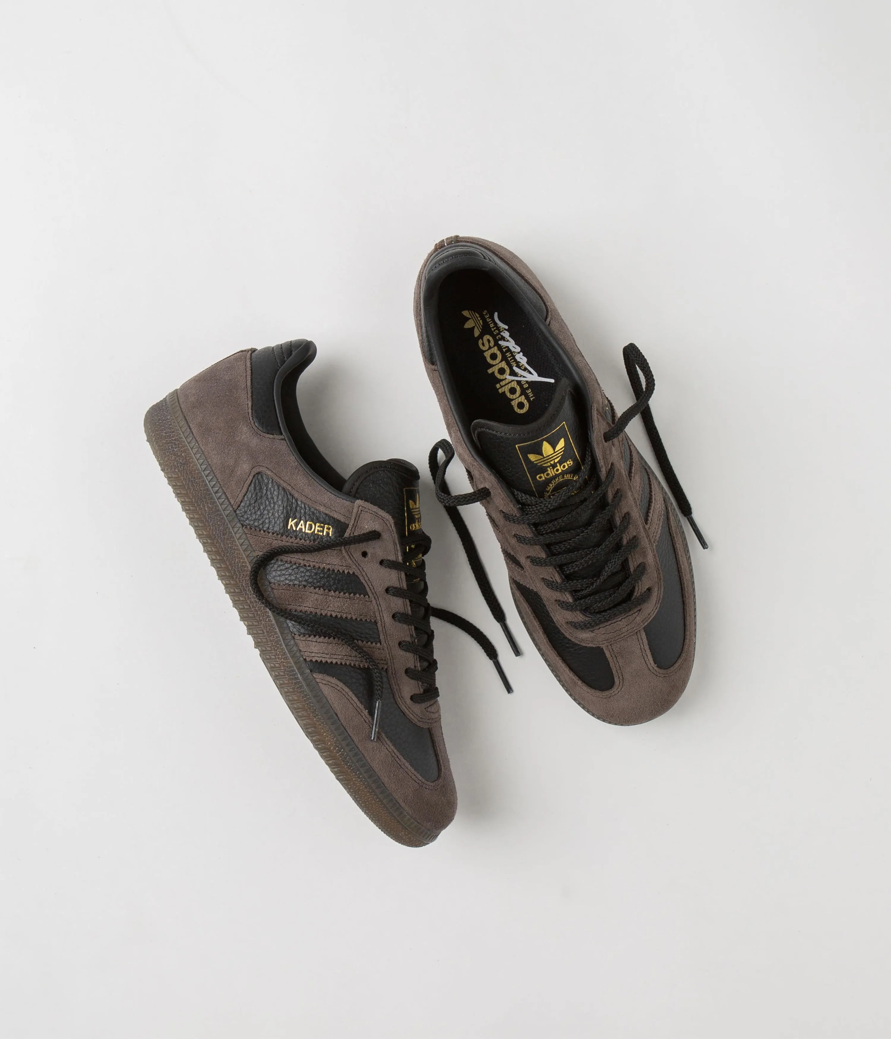 Adidas x Kader Samba ADV Shoes - Core Black / Brown / Gum5