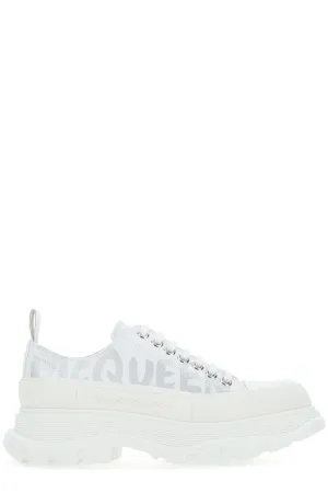 Alexander McQueen Logo Print Chunky Sole Sneakers