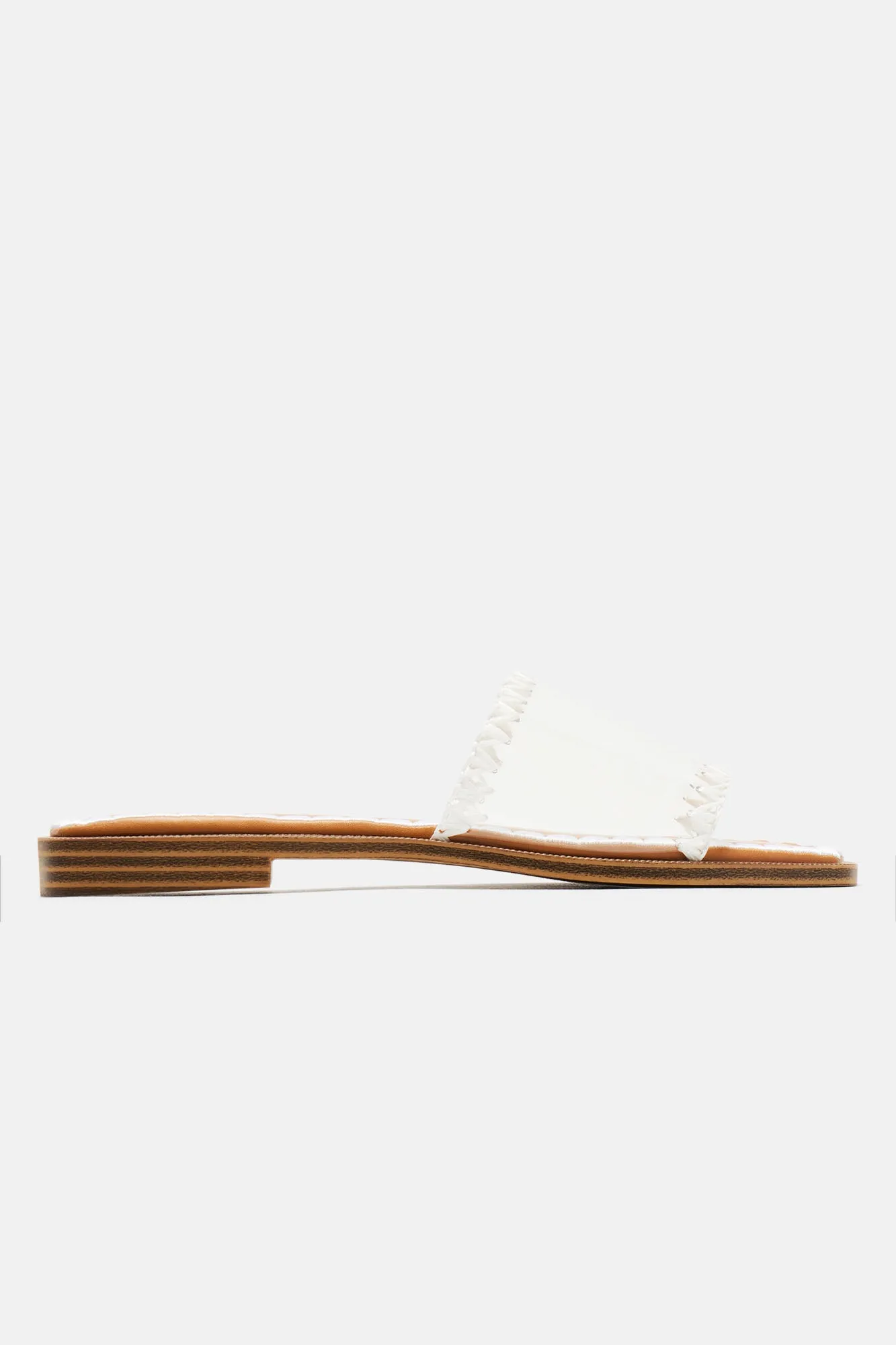 Alexia Flat Sandals - White