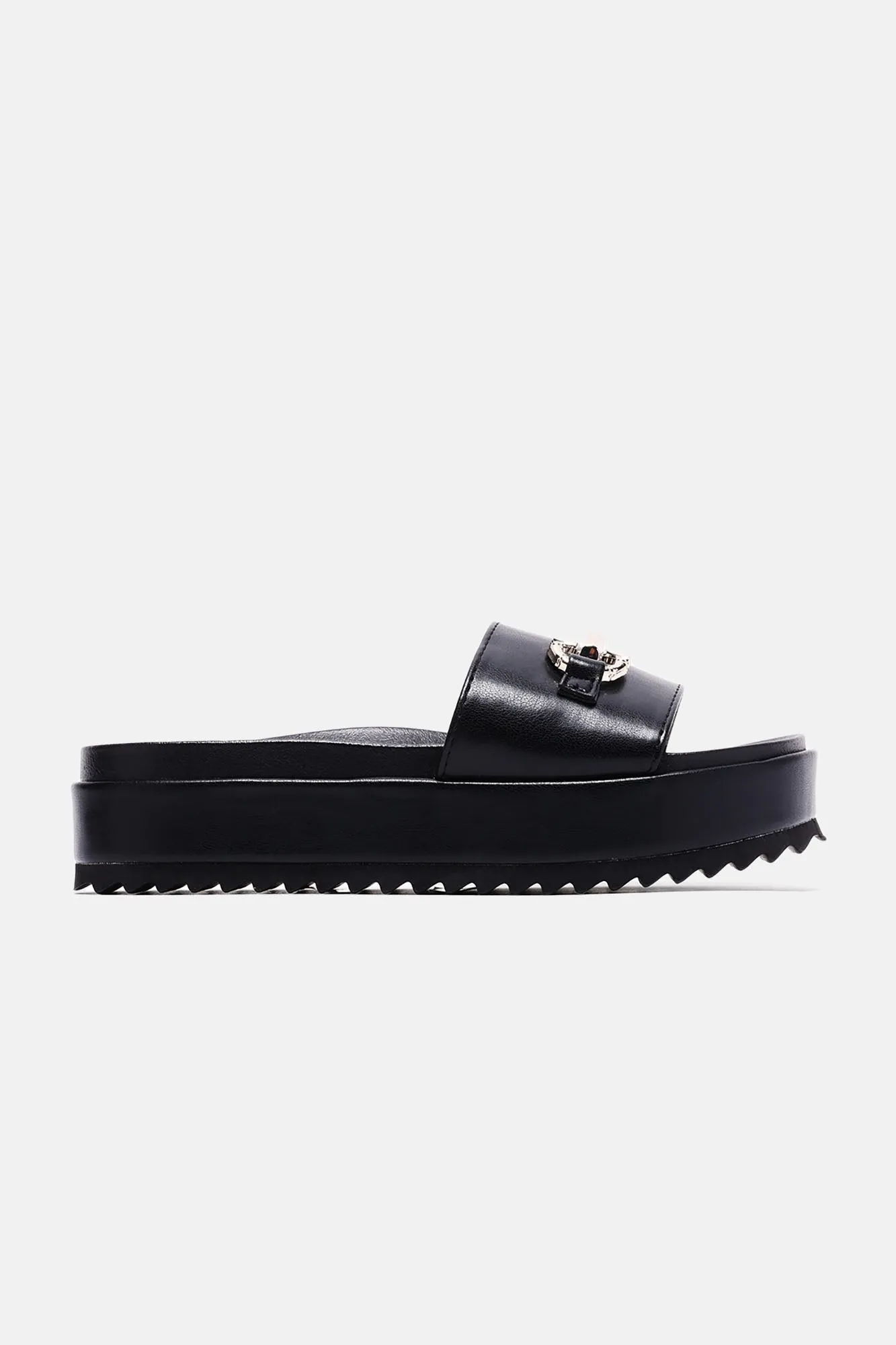 Always Fair Platform Sandals - Black