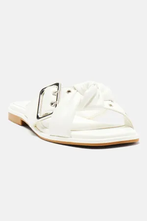 Always Low Key Flat Sandals - White