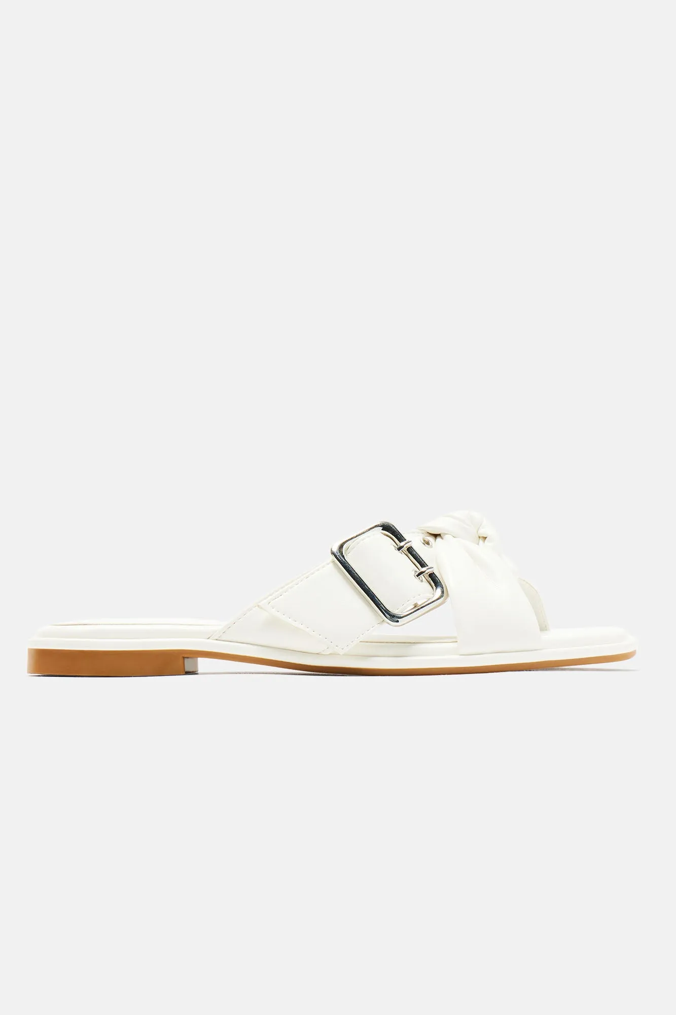 Always Low Key Flat Sandals - White