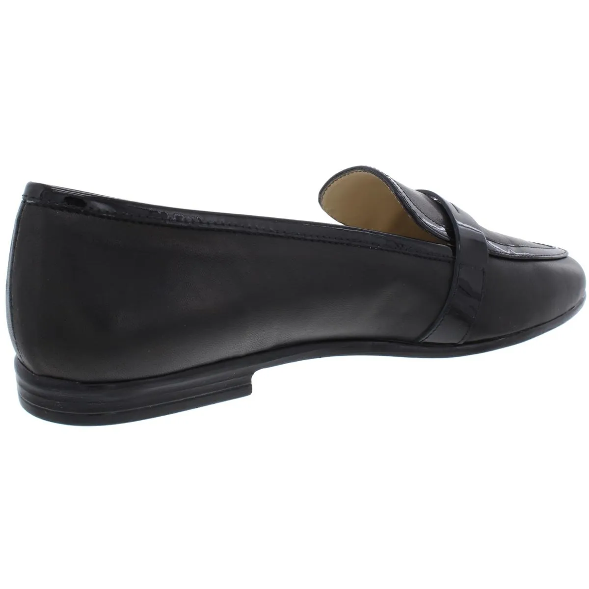 Amalfi by Rangoni Womens Oreste Patent Trim Slip On Penny Loafers