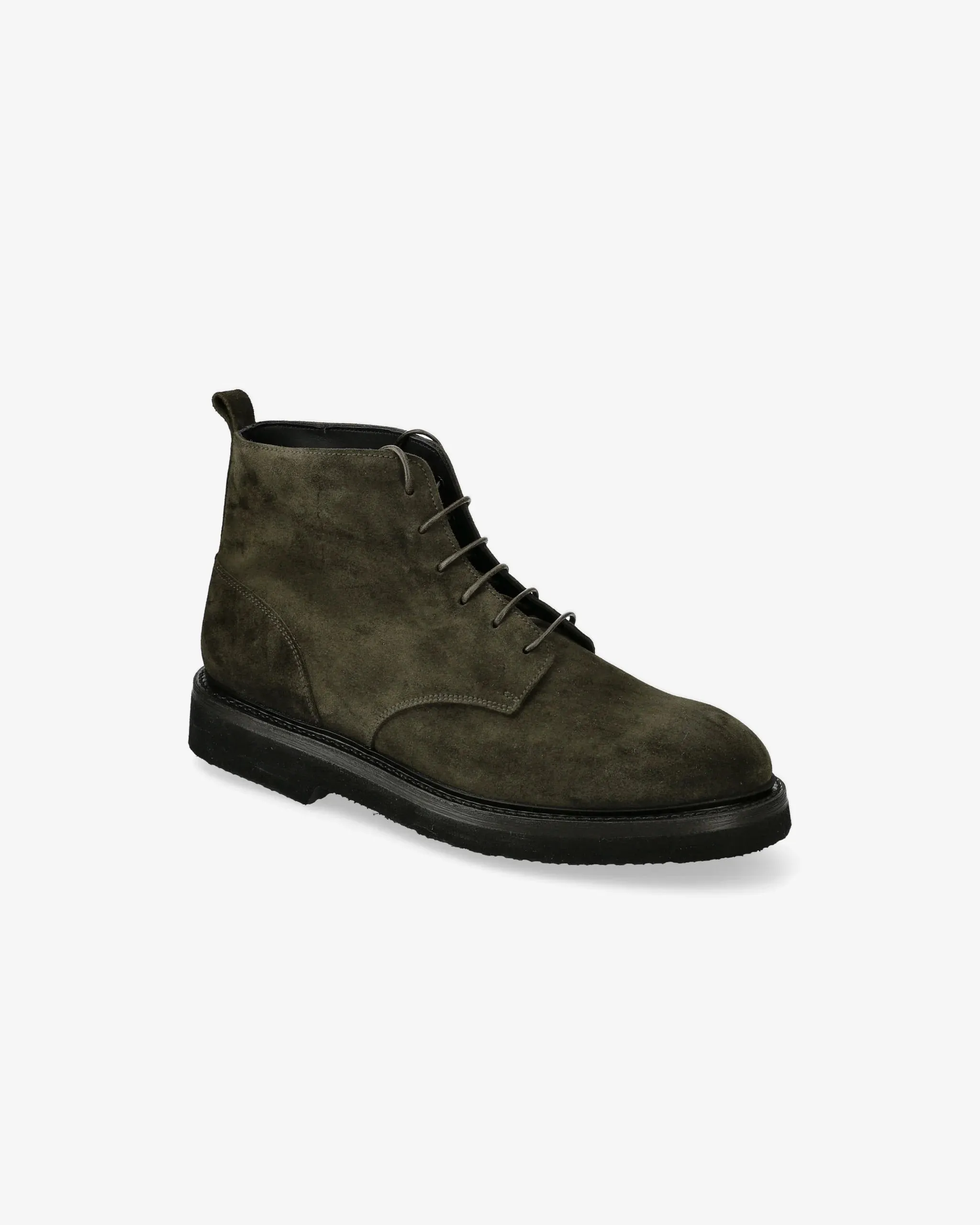 Ankle Boots 32221H Lace-up Leather Rain Olive