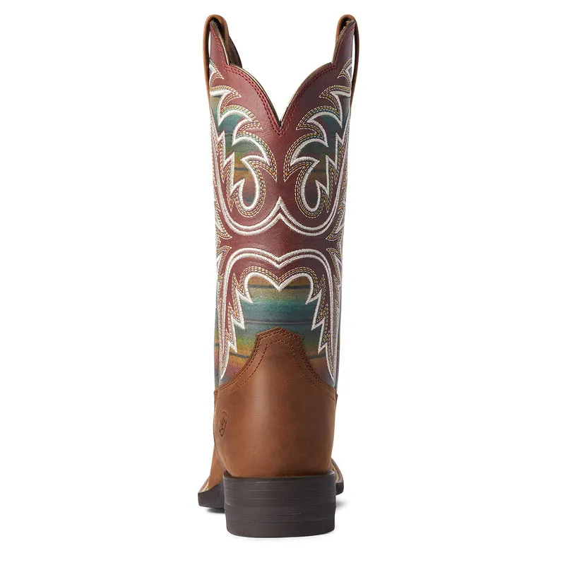 'Ariat' Women's Lonestar Square Toe - Tan / Serape