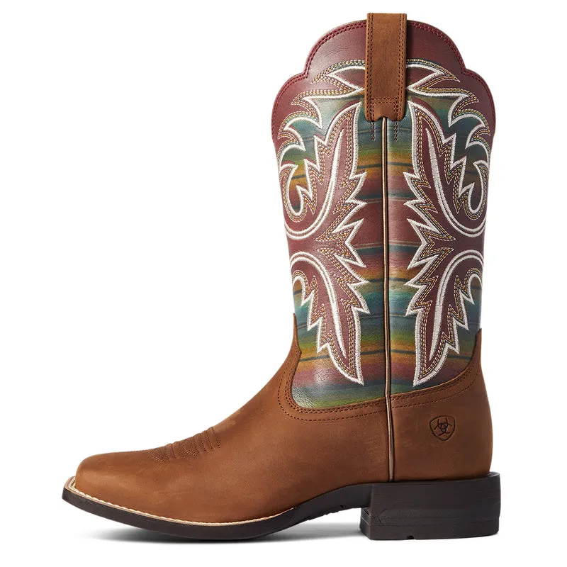 'Ariat' Women's Lonestar Square Toe - Tan / Serape