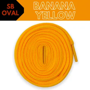 BASICS Oval SB Dunk Laces - Banana Yellow