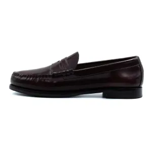 Bass Larson Weejuns Formal Slip Ons Leather Burgundy Colour For Men