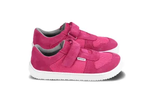 Be Lenka Kids barefoot sneakers Joy - Dark Pink & White