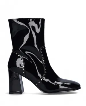 Bibi Lou Patent Stud Block Heel Boot