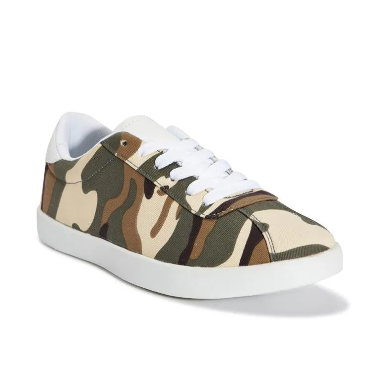 Camo Chunky Lace Up Trainer