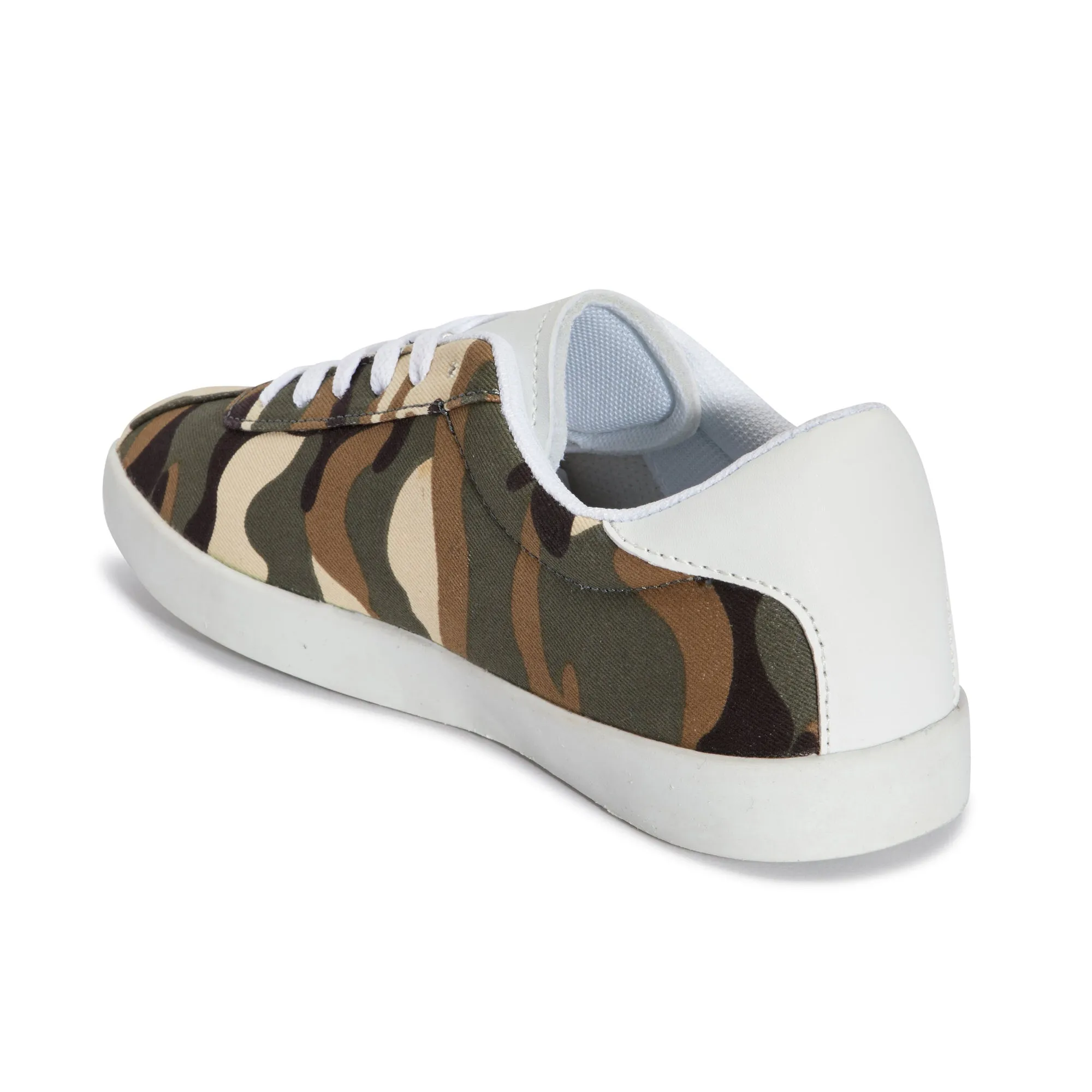 Camo Chunky Lace Up Trainer