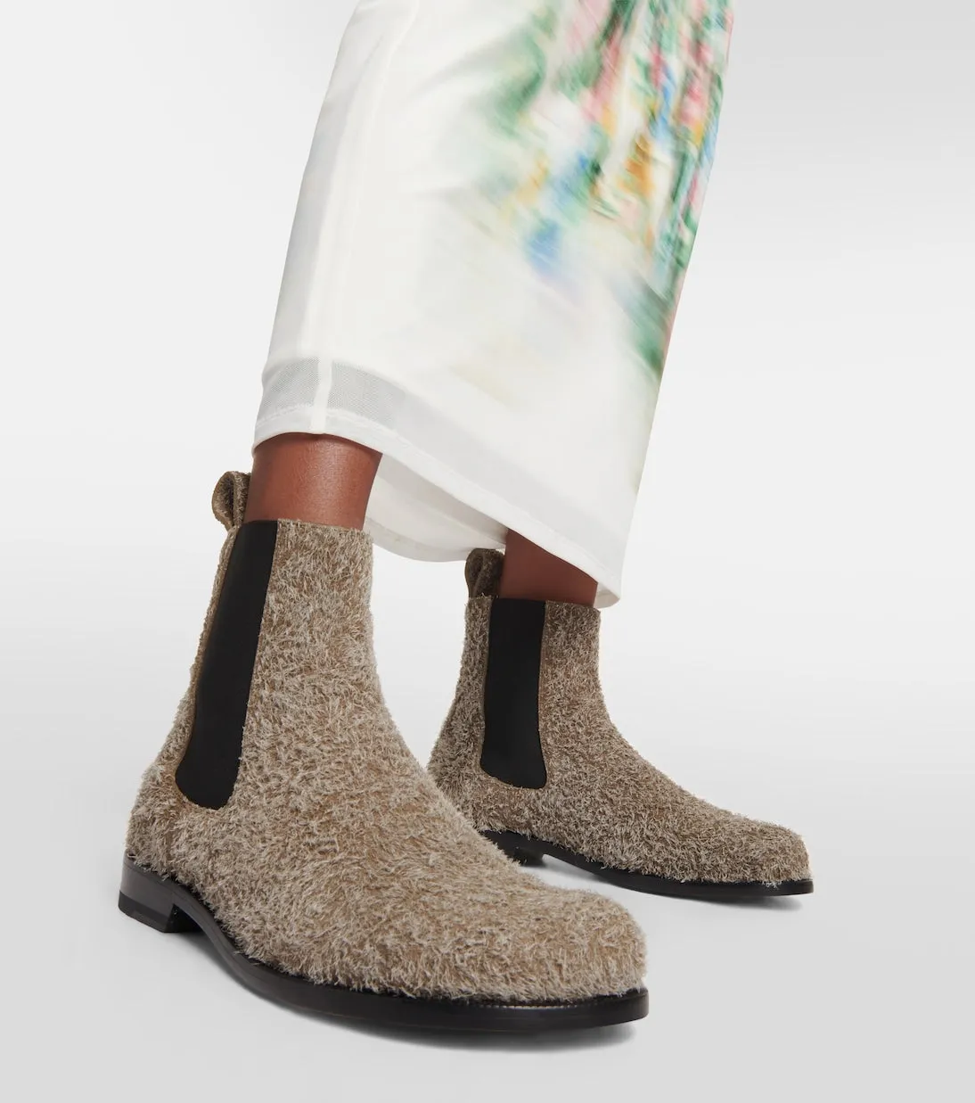 Campo Loewe suede Chelsea boots, green