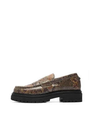 CASHANNAH Loafer Snake Leather