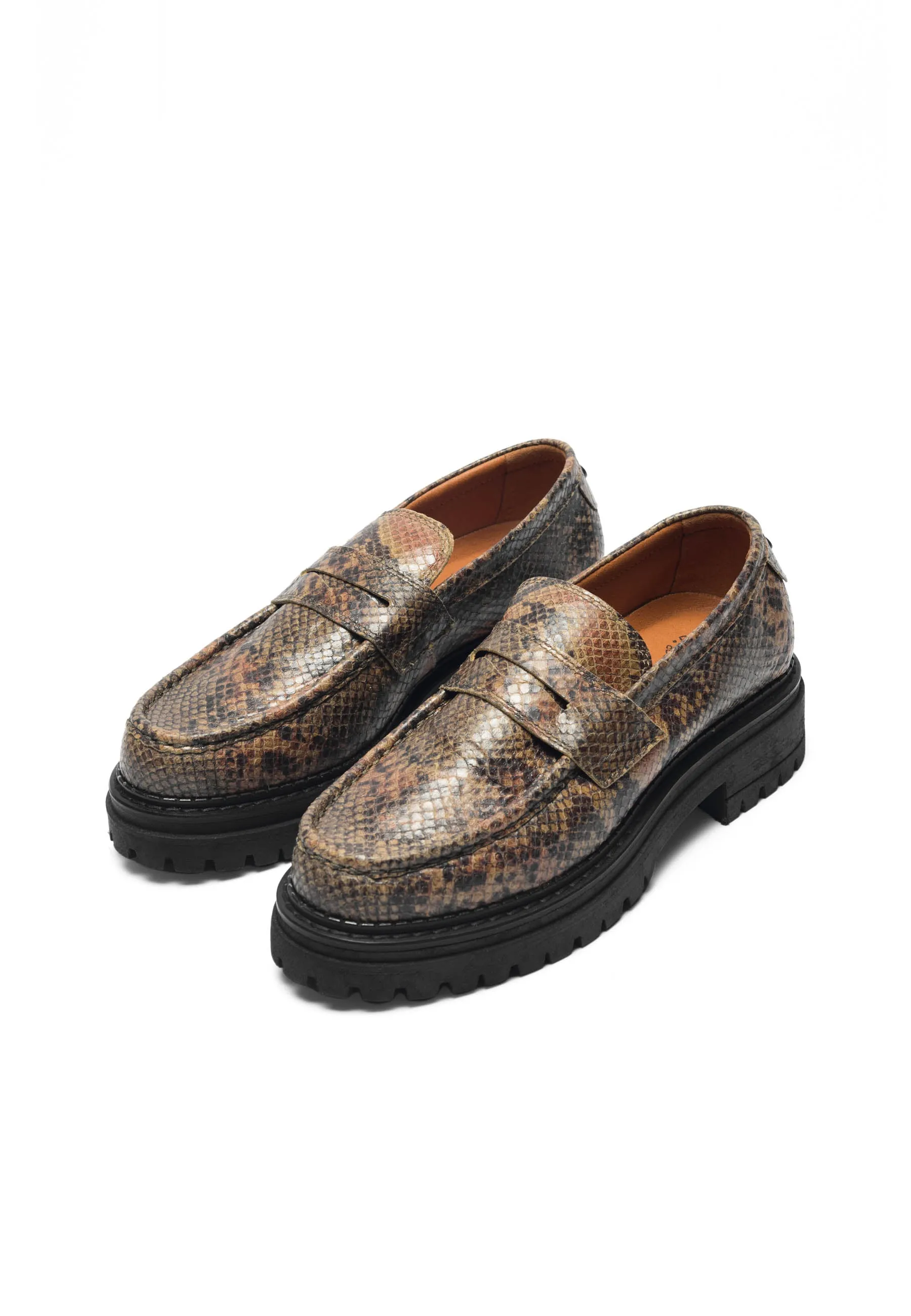 CASHANNAH Loafer Snake Leather