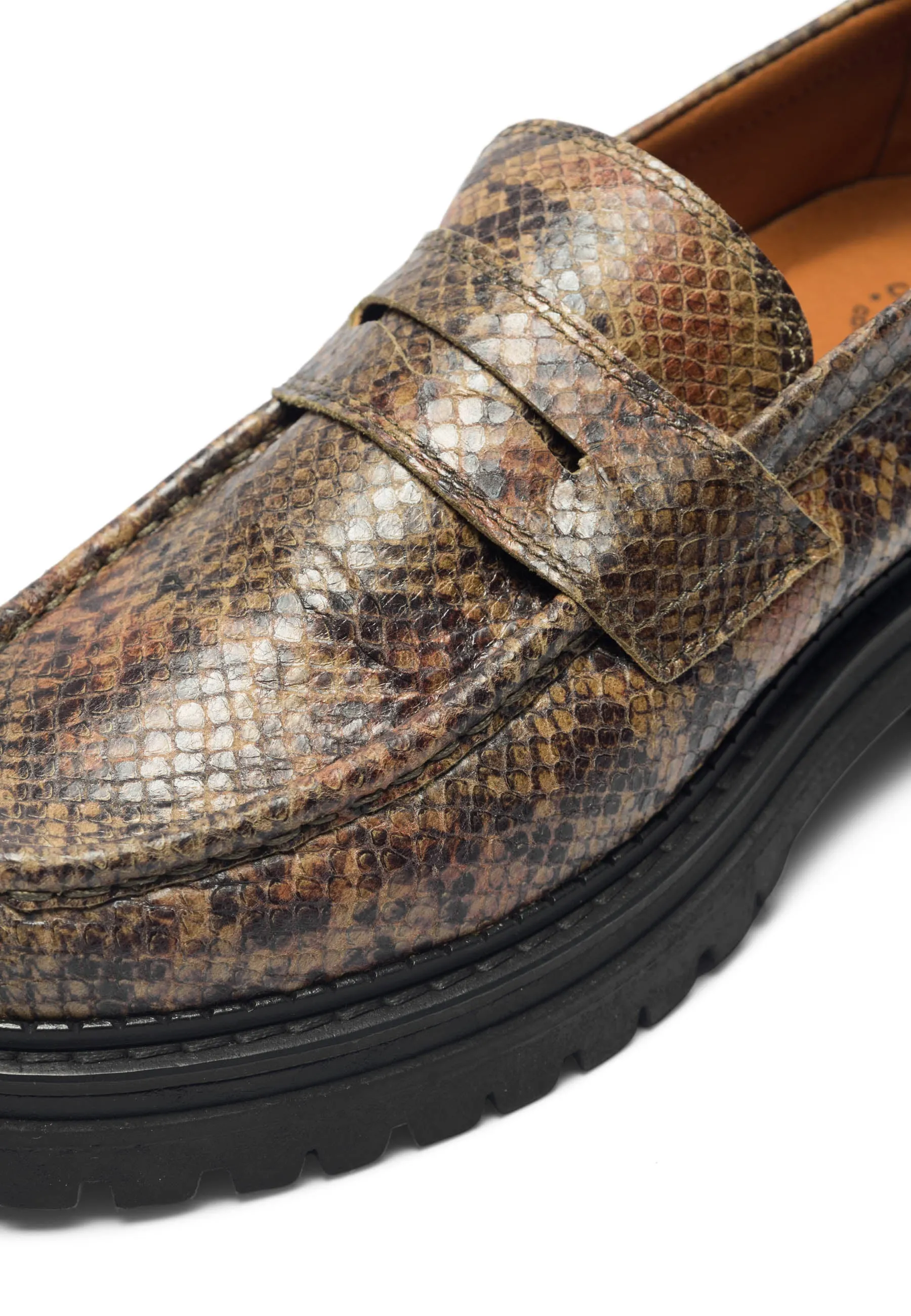 CASHANNAH Loafer Snake Leather