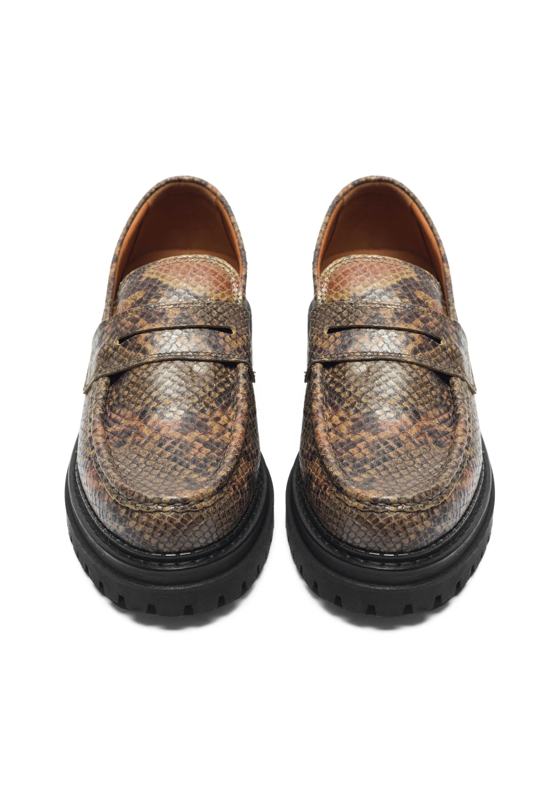 CASHANNAH Loafer Snake Leather