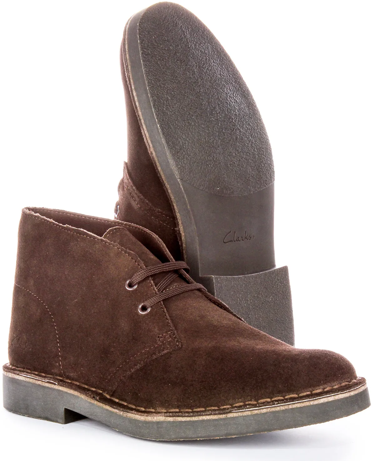 Clarks Desert Boot Evo In Dark Brown For Men