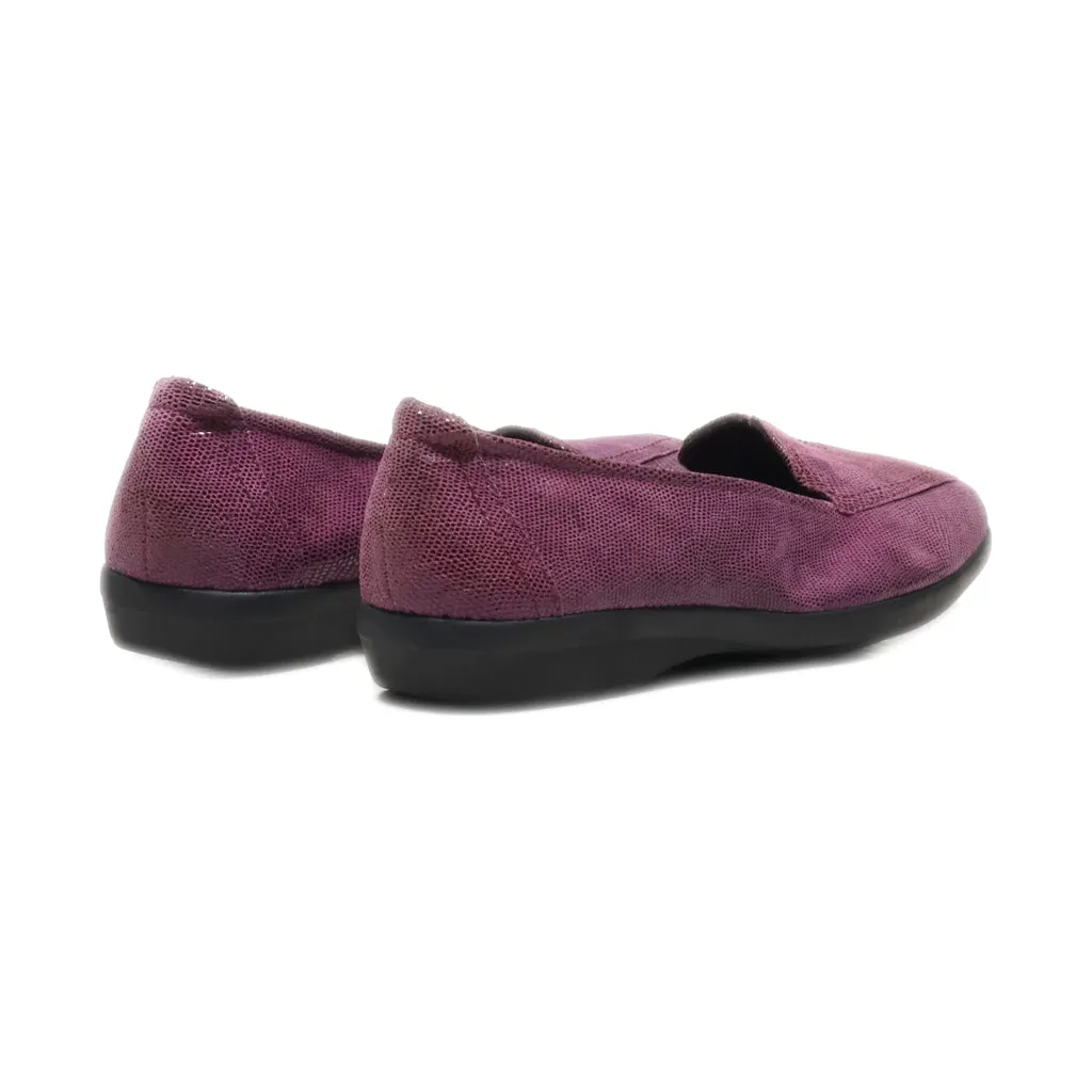 Clarks Loafers Leather Purple Colour For Women