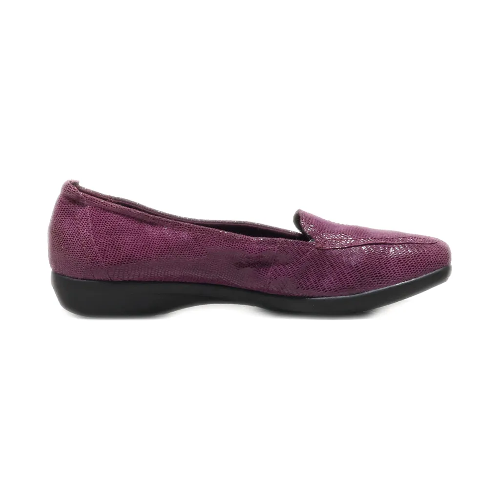 Clarks Loafers Leather Purple Colour For Women