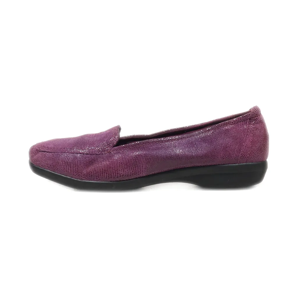 Clarks Loafers Leather Purple Colour For Women