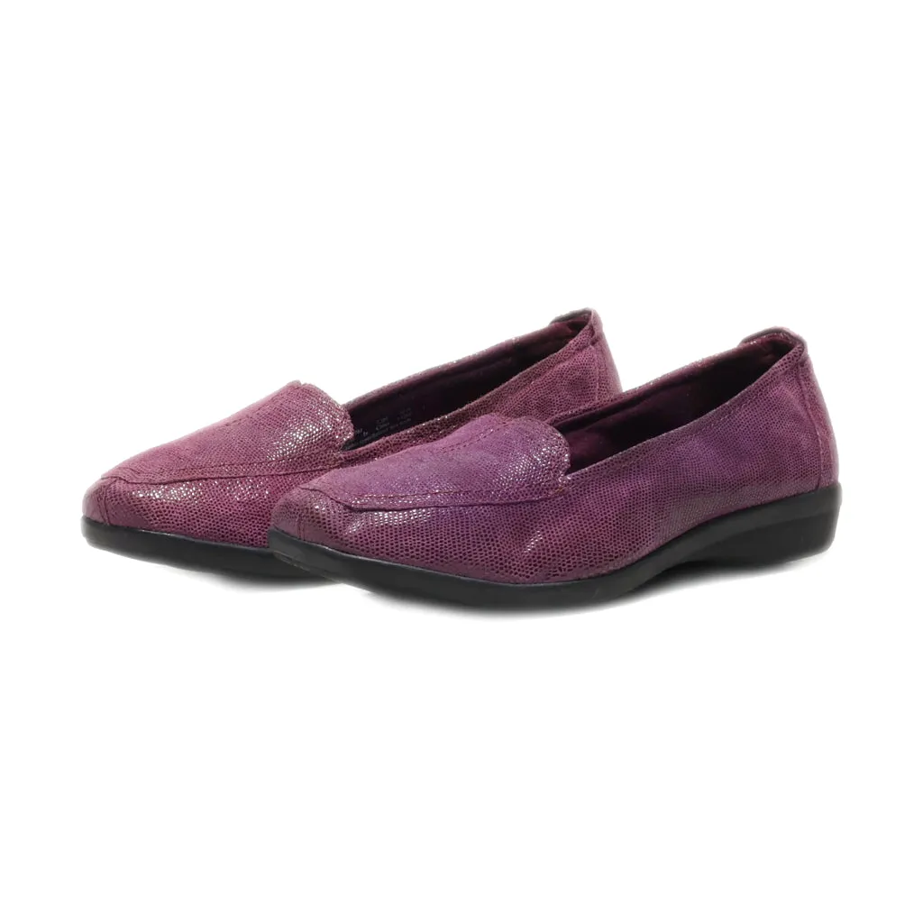 Clarks Loafers Leather Purple Colour For Women