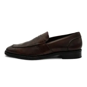 Cole Haan Penny Formal Slip Ons Leather Brown Colour For Men