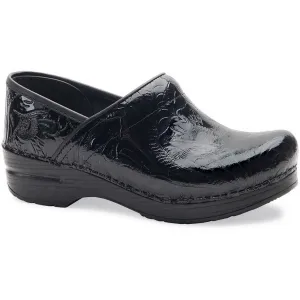 Dansko Professional Stapled Ladies Clog Black Tooled