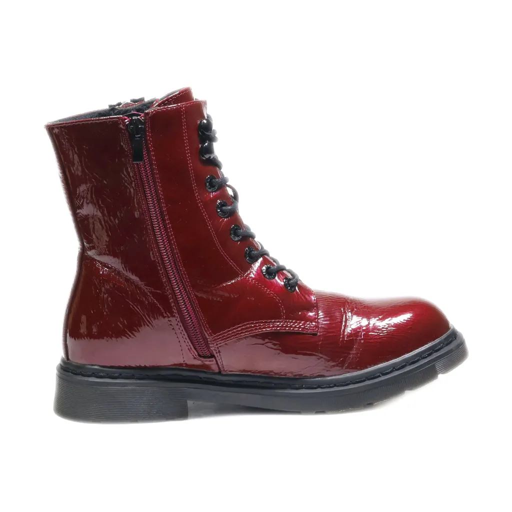 Dockers Ankle Boots Leather Maroon Colour For Women