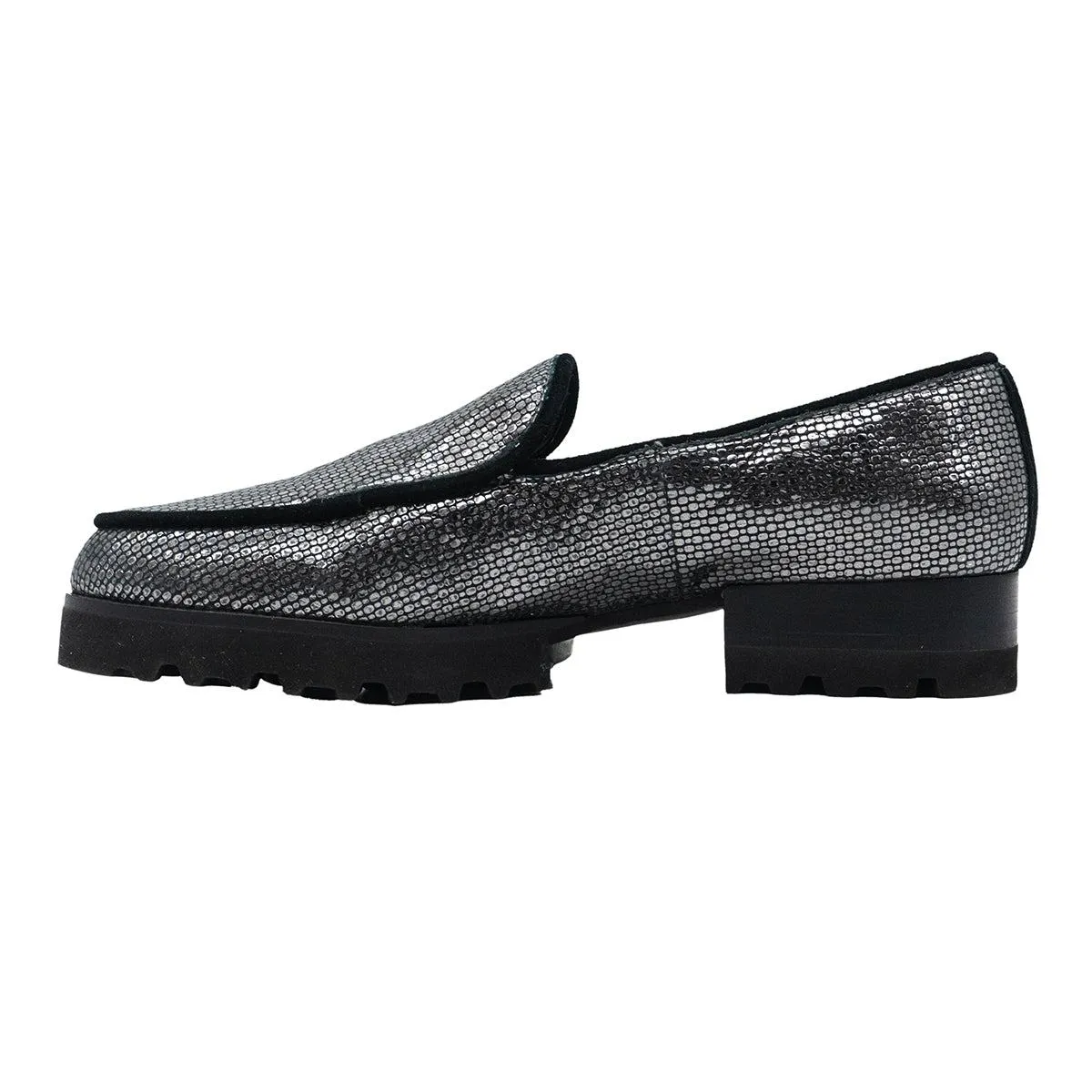 Donald Pliner Elen Loafers Leather Grey Colour For Women