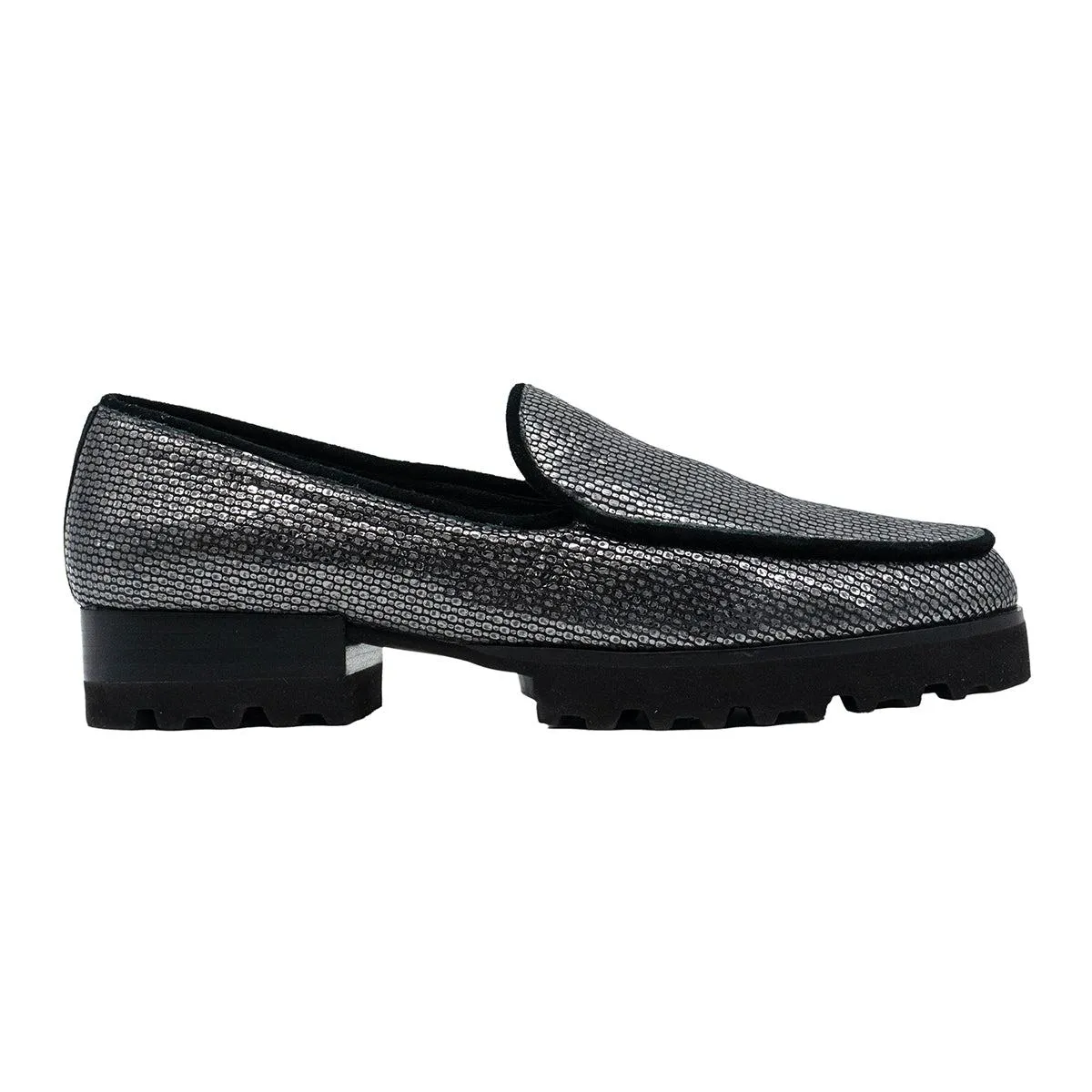 Donald Pliner Elen Loafers Leather Grey Colour For Women