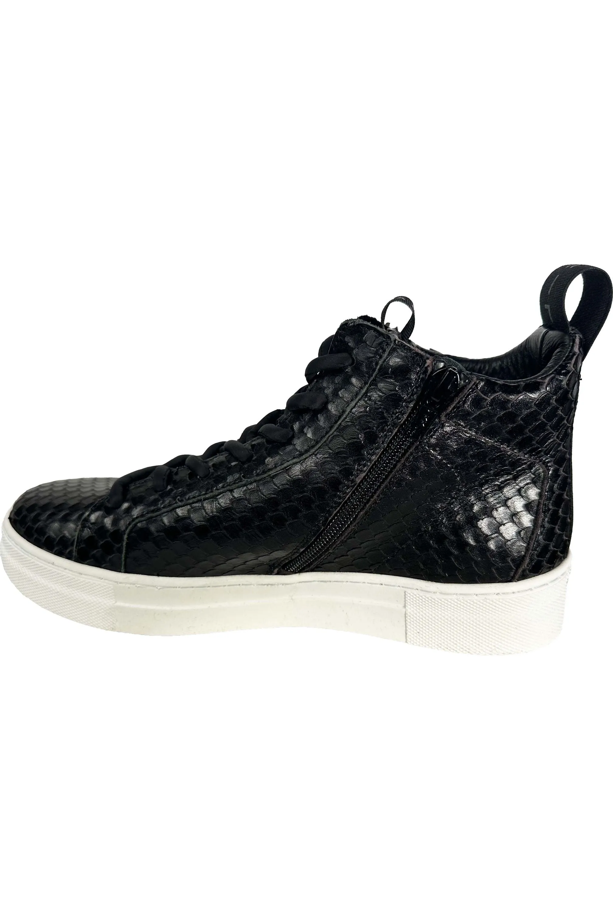 Donna Carolina Edith Snake High Top Sneakers 42.168.140-004 | Denver Nero Soula Elba | Clearance Final Sale