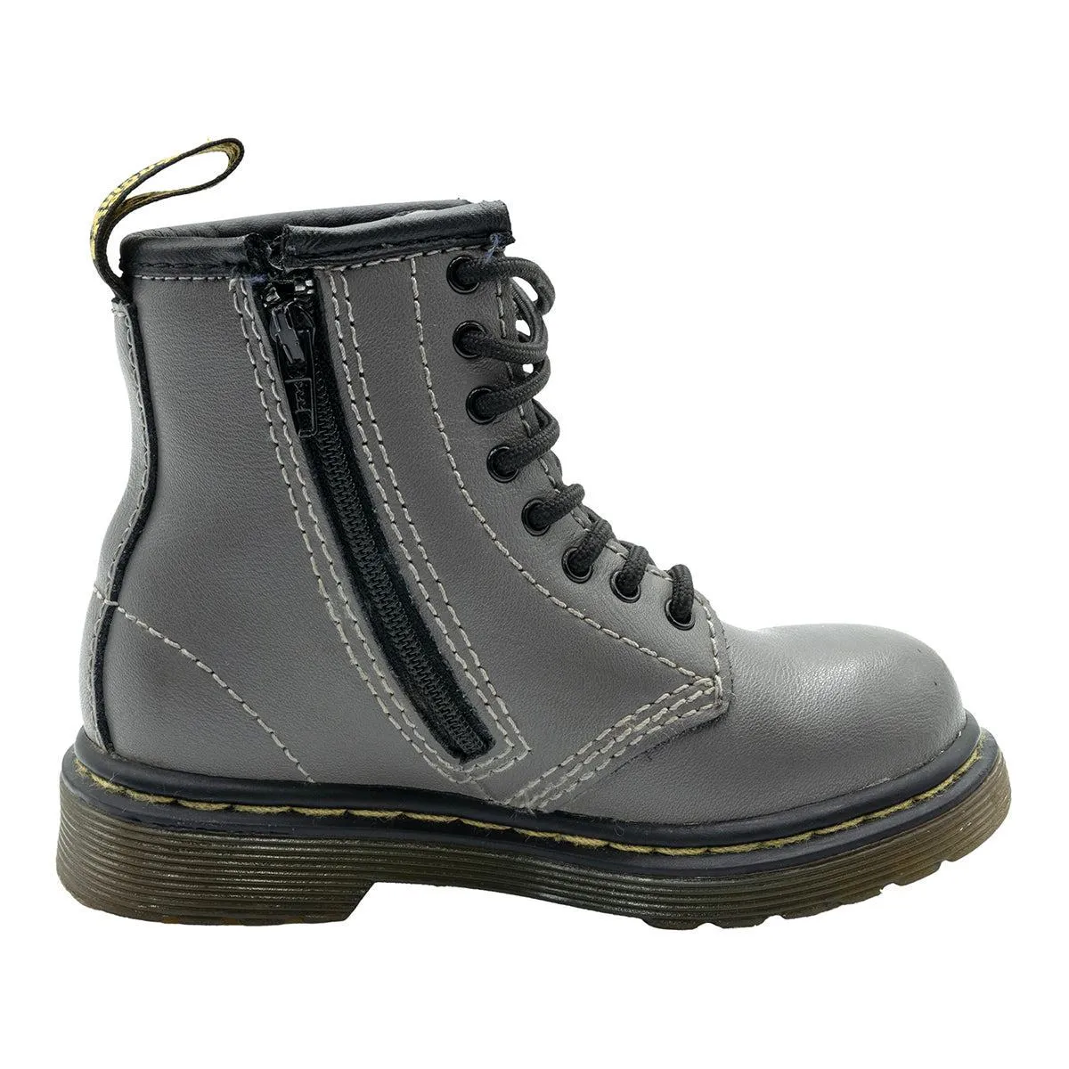 Dr. Martens Ankle Boots Leather Grey Colour For Kids