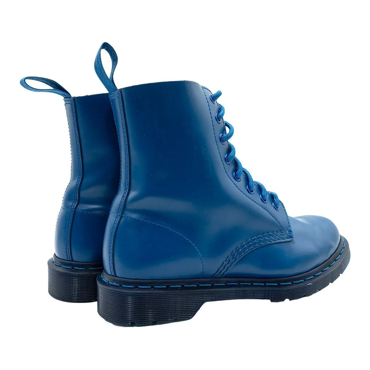 Dr. Martens Pascal Mono Ankle Boots Leather Blue Colour For Men