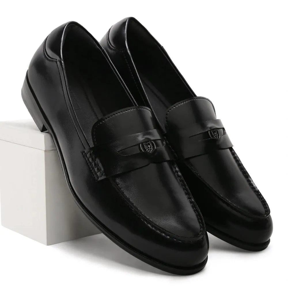 Elbono- Black Penny Slip On