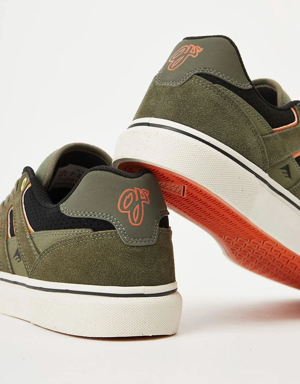 Emerica x OJ Tilt G6 Vulc Skate Shoes - Olive