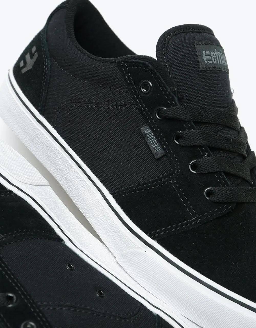 Etnies Barge LS Skate Shoes - Black/White/Black