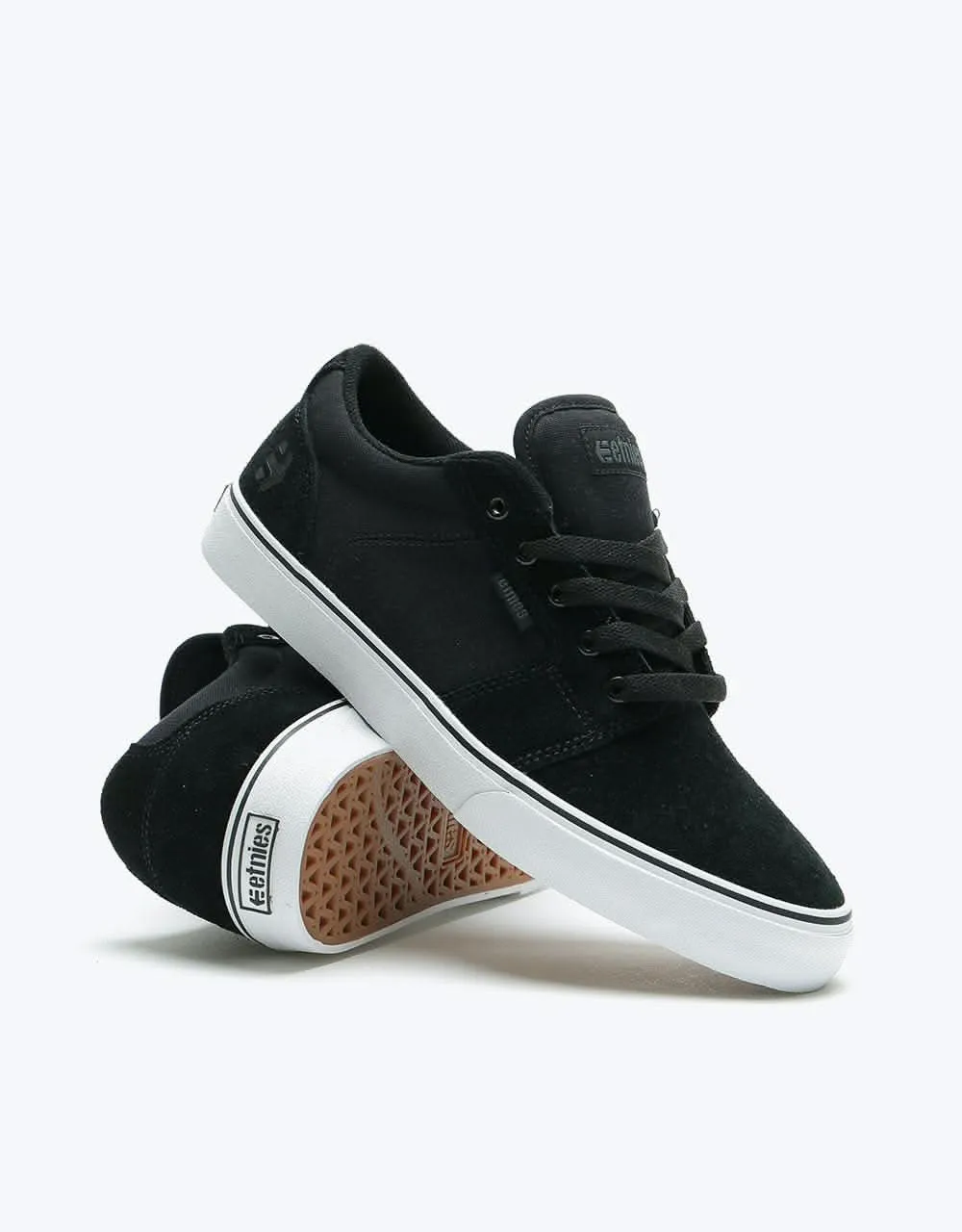 Etnies Barge LS Skate Shoes - Black/White/Black