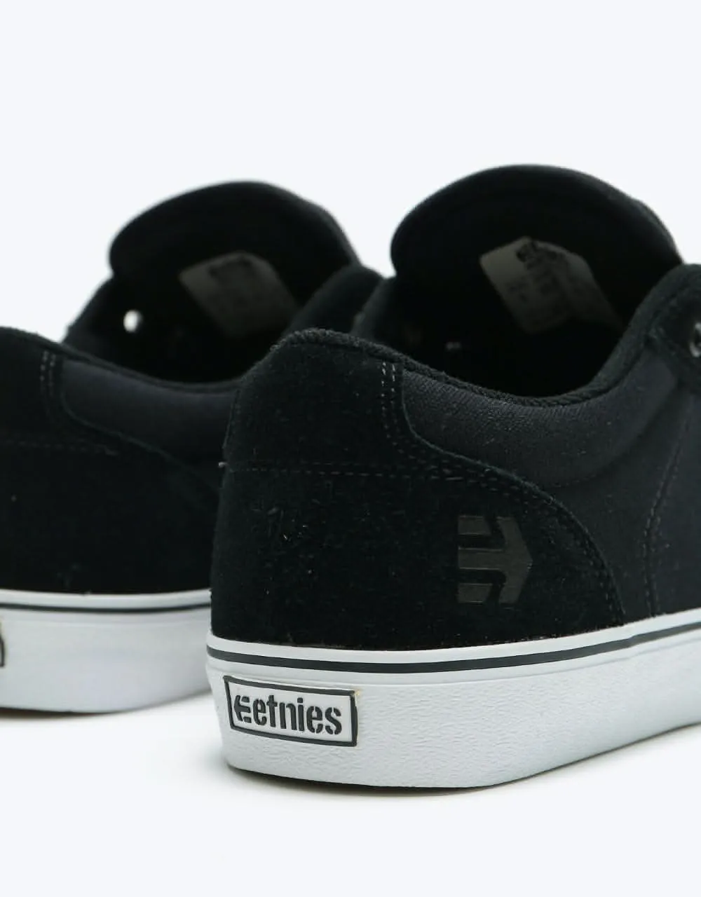 Etnies Barge LS Skate Shoes - Black/White/Black