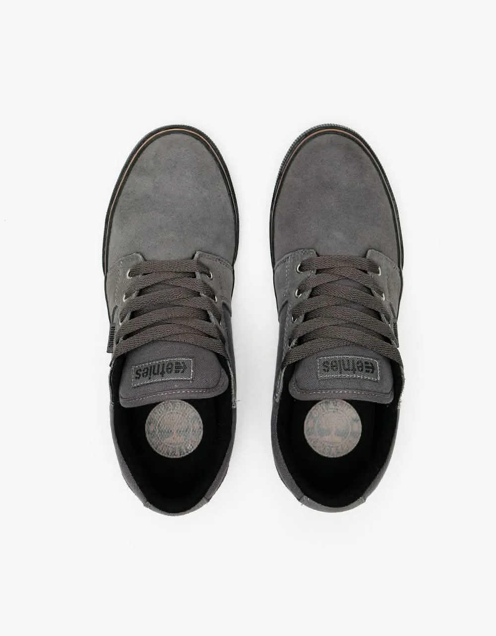 Etnies Barge LS Skate Shoes - Dark Grey/Black/Gum