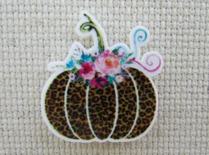 Festive Animal Print Pumpkin Needle Minder, Cover Minder, Magnet