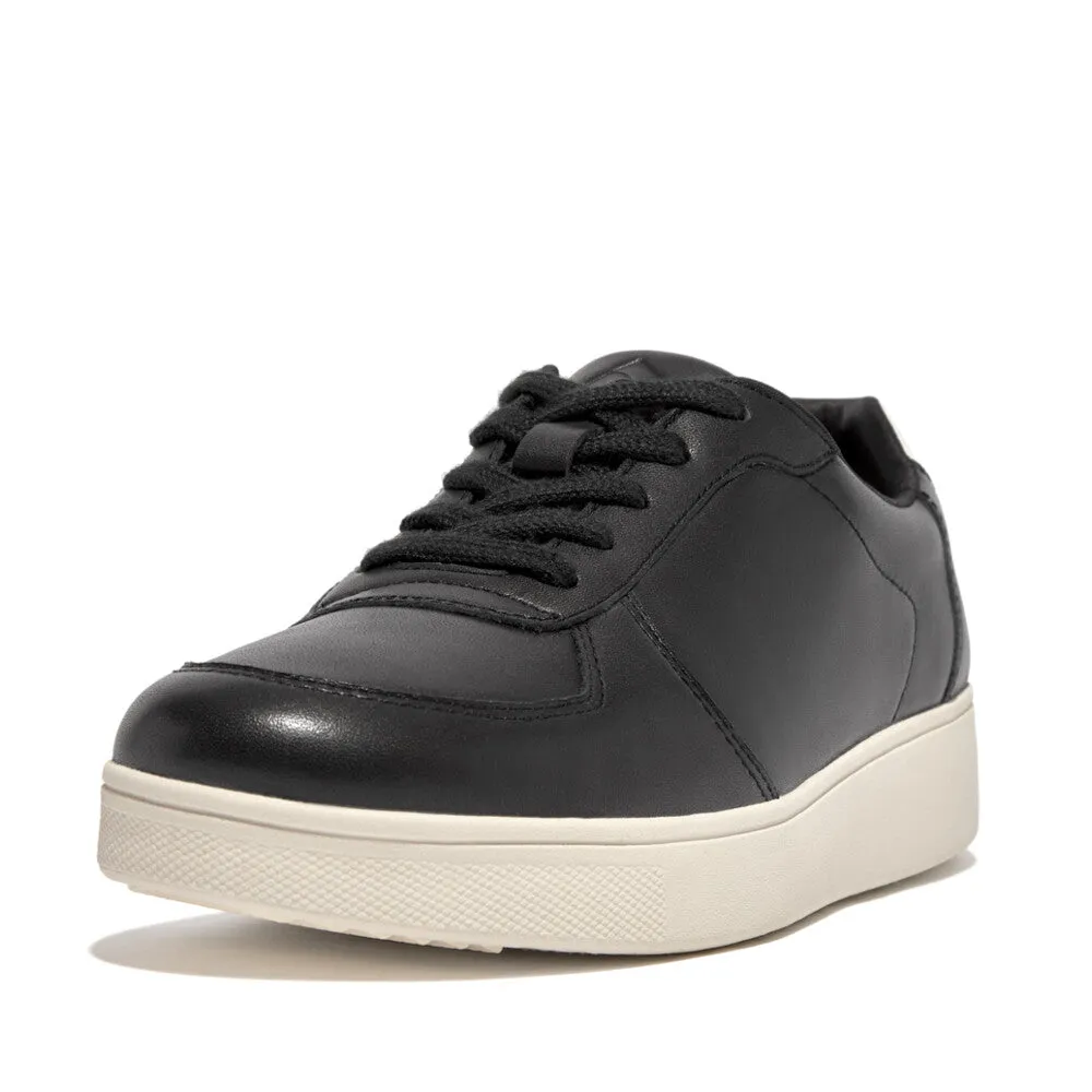 FitFlop Rally Leather Panel Sneakers Black