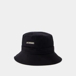 Gadjo Bucket Hat - Jacquemus -  Black - Cotton