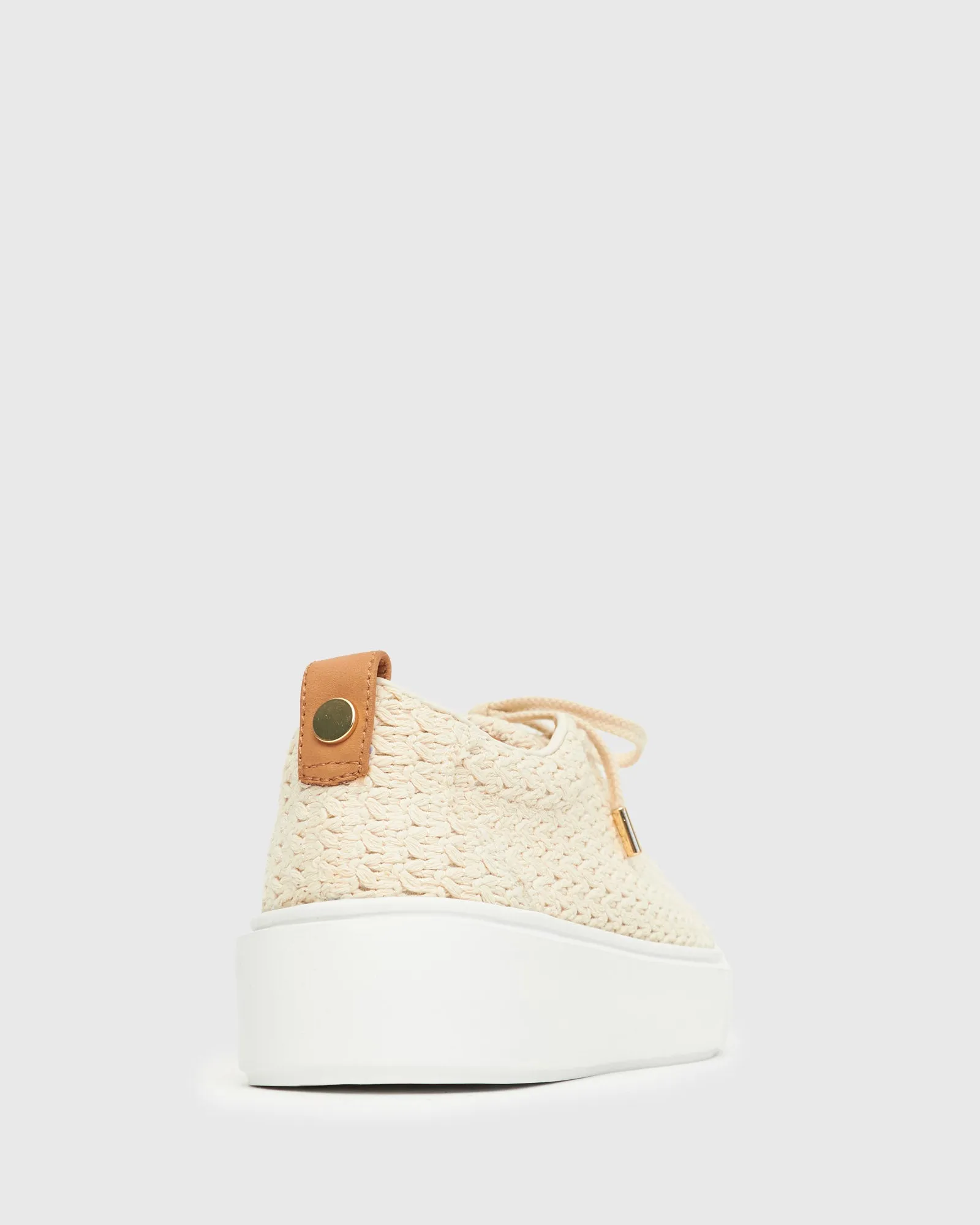 GENOVA Raffia Leather Sneakers