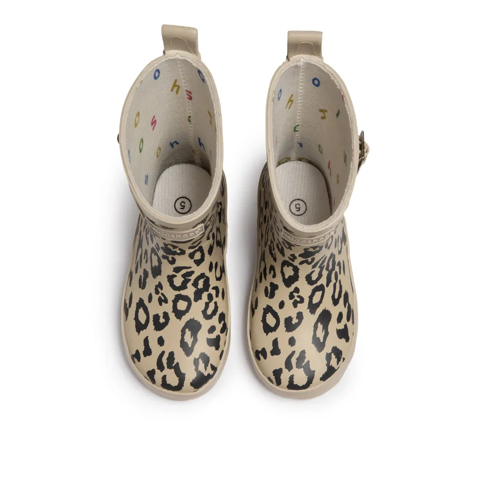 Girls Rain Boots in Leopard - Pavlova