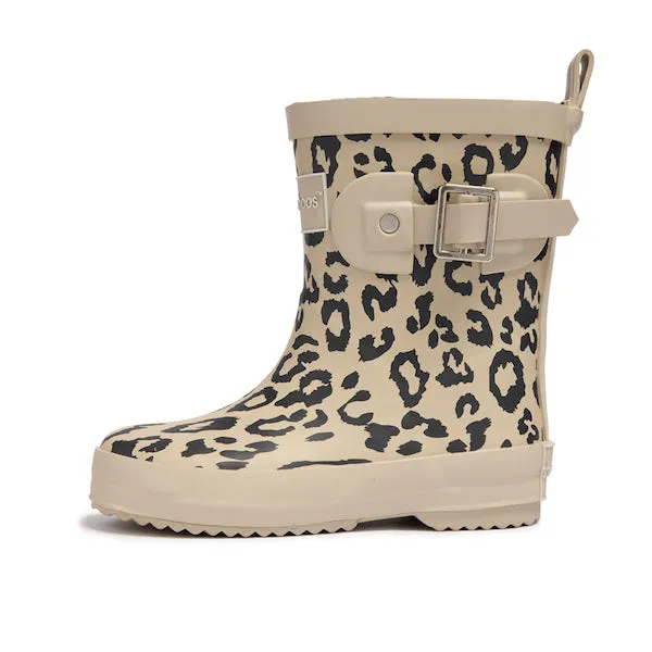 Girls Rain Boots in Leopard - Pavlova