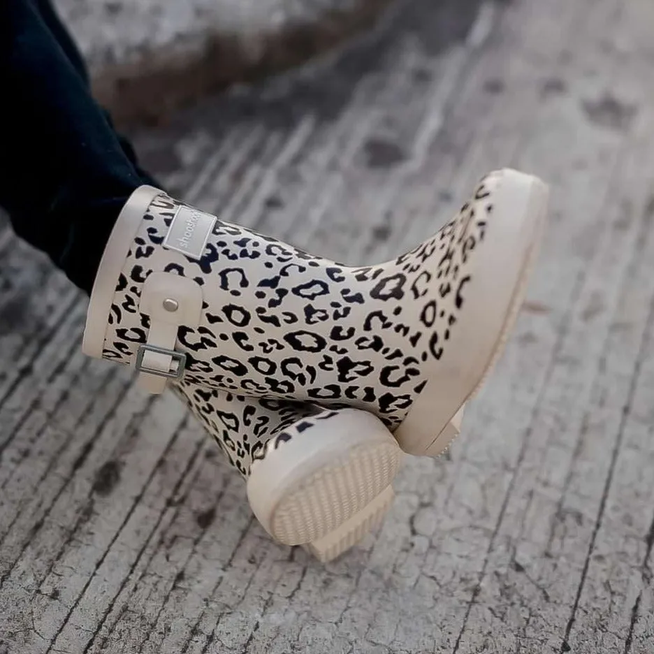 Girls Rain Boots in Leopard - Pavlova